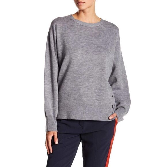 Rag & Bone Long‎ Sleeve Side-Button Merino Wool Sweater - Picture 1 of 9